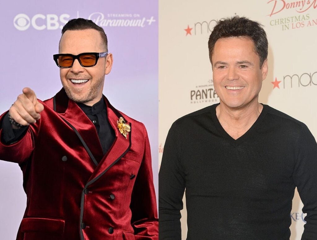 Donnie Wahlberg Gets a Sweet Surprise From Donny Osmond at NKOTB Show