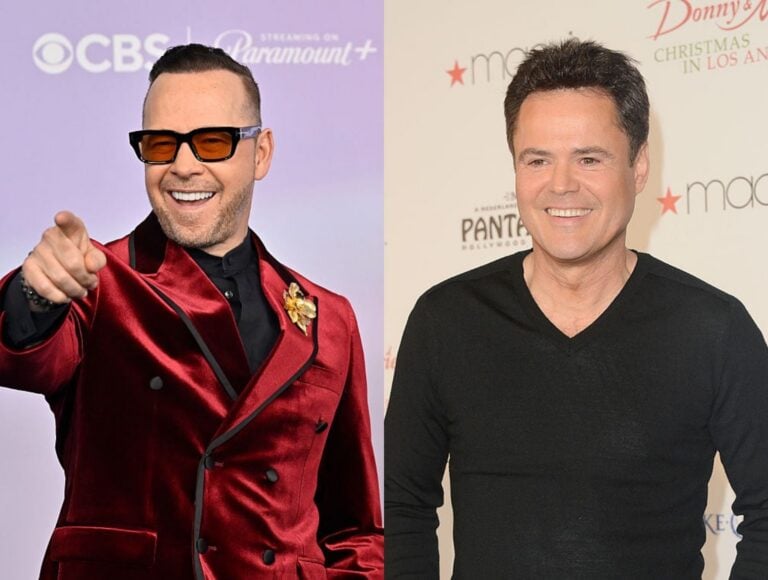 Donnie Wahlberg Gets a Sweet Surprise From Donny Osmond at NKOTB Show