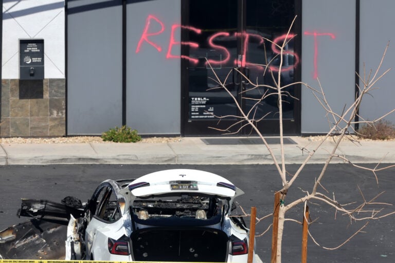 Man who set fire to vehicles at Las Vegas Tesla facility gets 5 years in prison